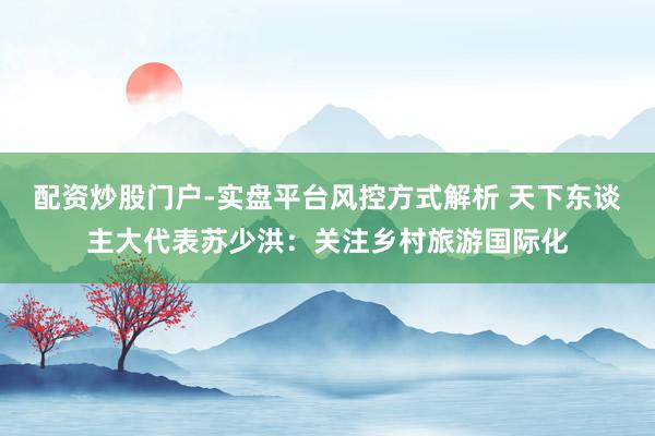 配资炒股门户-实盘平台风控方式解析 天下东谈主大代表苏少洪：关注乡村旅游国际化